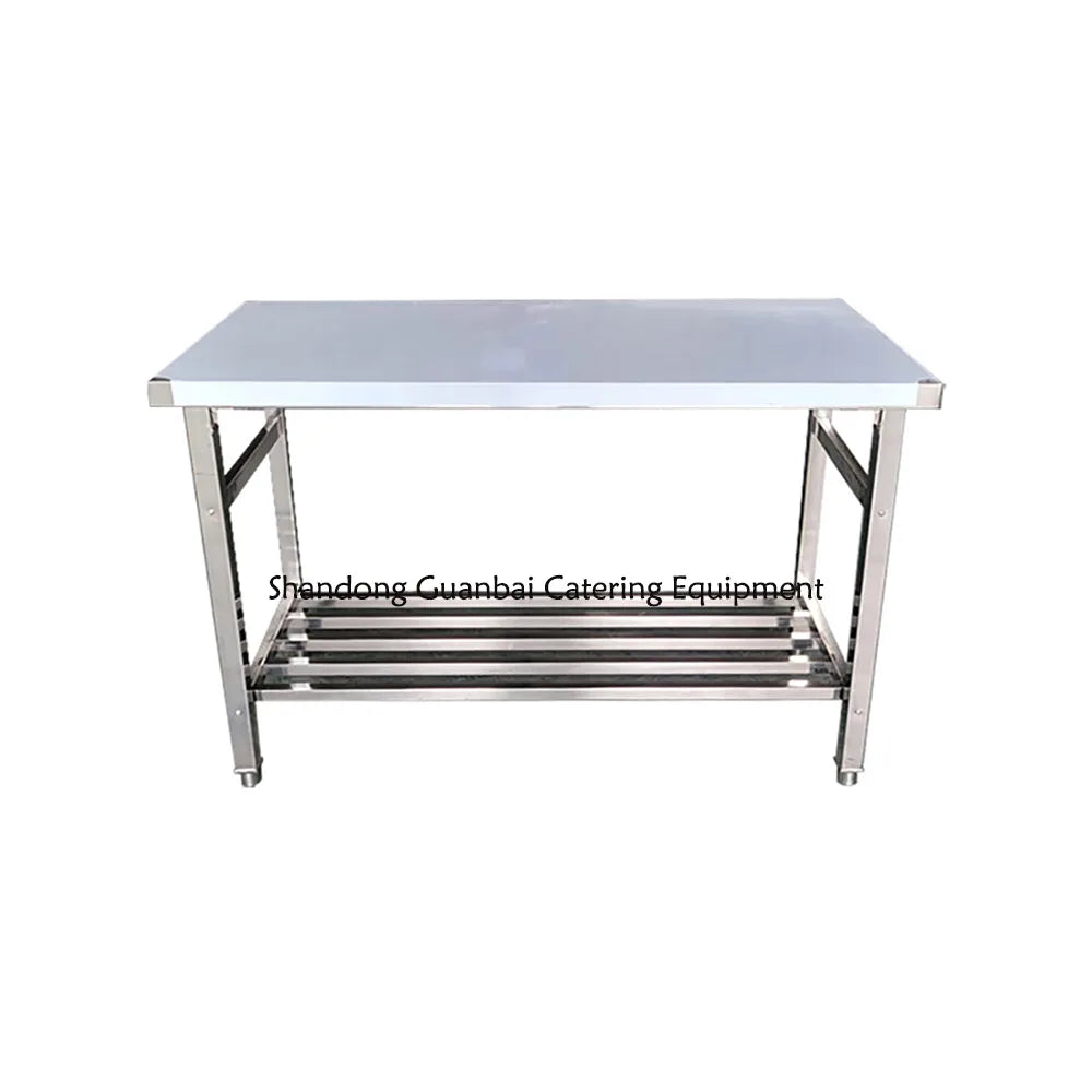 Custom Stainless Steel Resistant Corrosion Dining Hall Foldable Table Industrial Portable Kitchen Folding Work Table