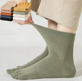 Wholesales 95% Cotton Toe Sock for Women Five Toe Athletic Sock with Breathable Compression Crew Women Stoking