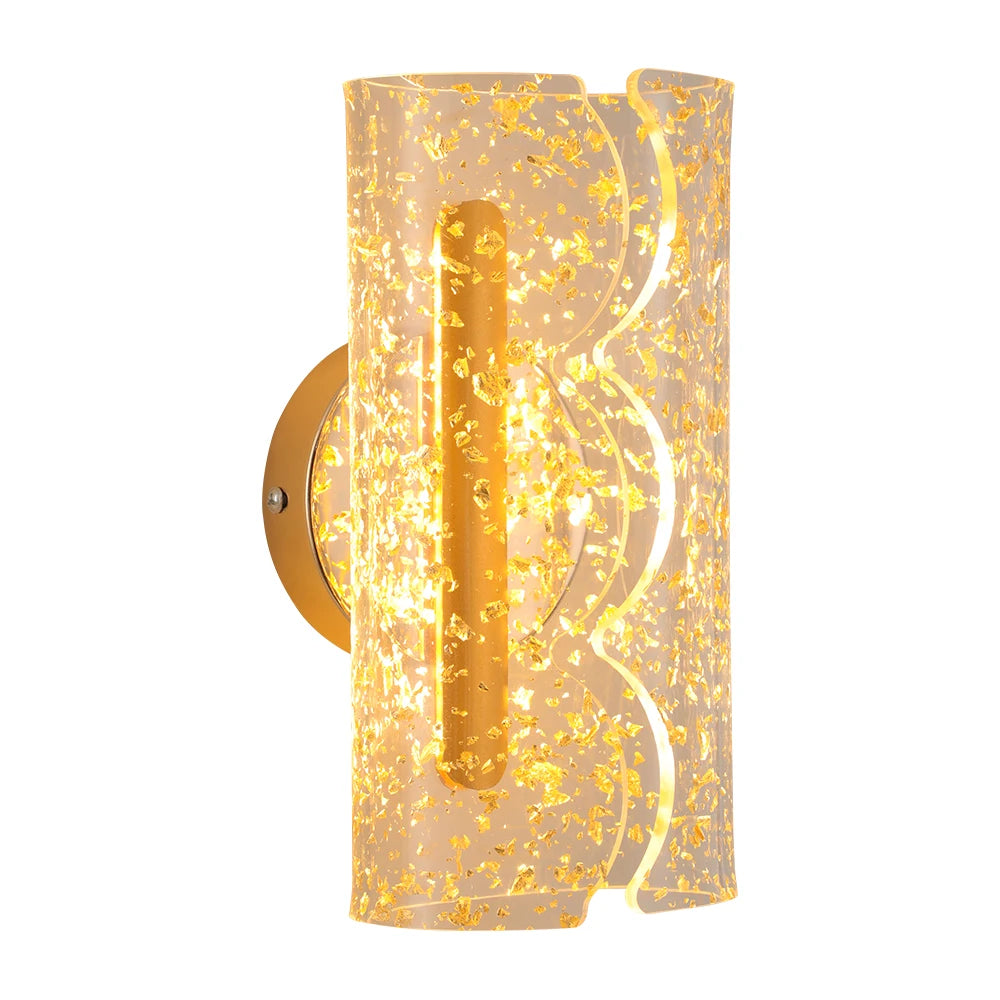 Modern 7W Energy Saving LED Wall Lamp Lighting  Shiny Stripe Design Bedroom Interior Decorative Bracket Light