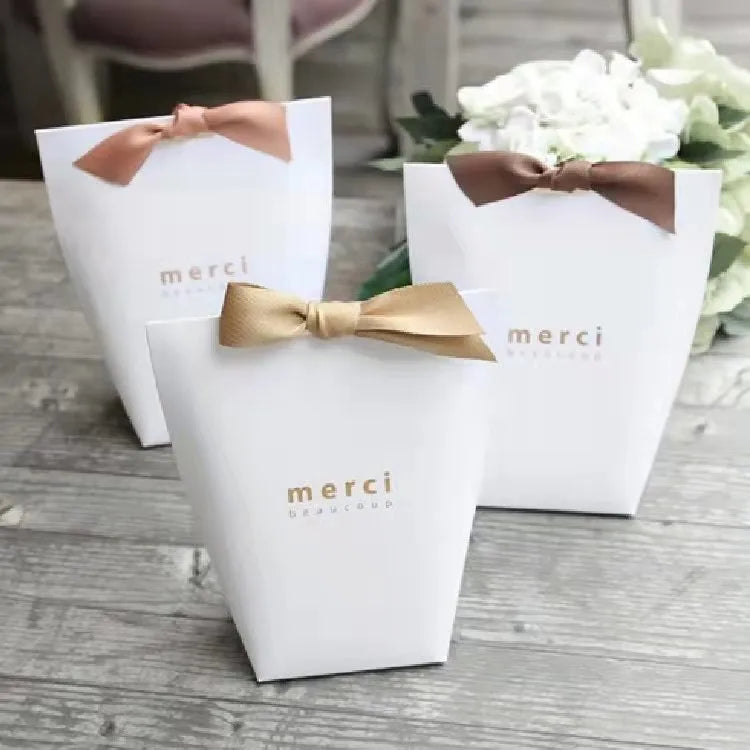 Hot Sale Luxury Biodegradable Kraft Paper Gift Bags Customizable 'Thank You' Bags Drawstring Sealing Craft Handle Photo Frame