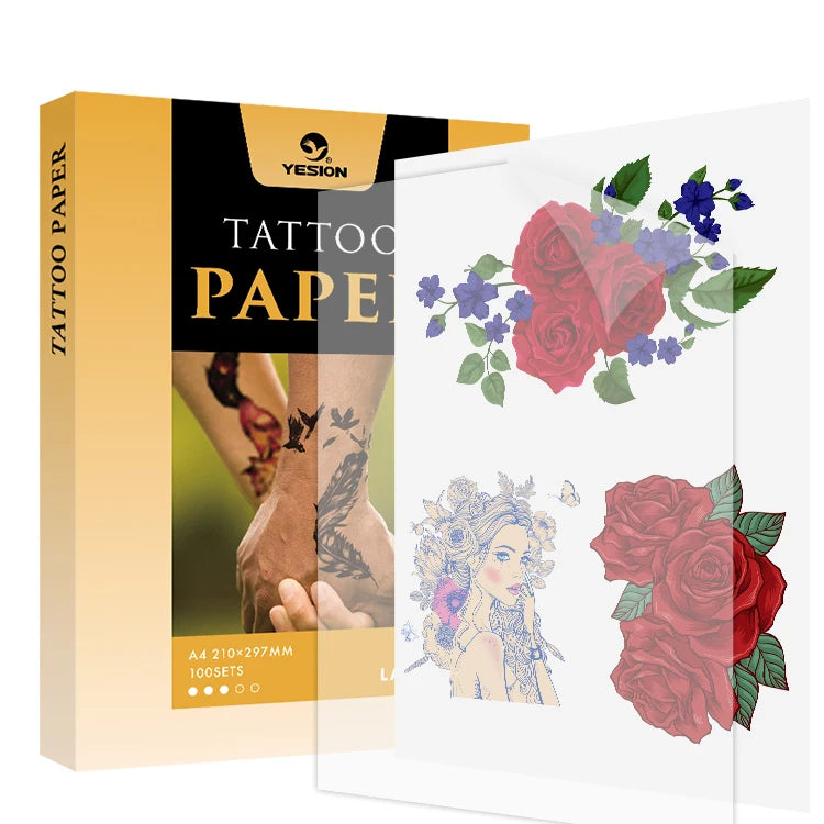 Printable A4 Blank Laser Temporary Tattoo Paper Decal Sticker Paper Waterproof Blank Tattoo Paper