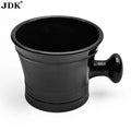 Man's Shaving Bowl Soup Barber Cleaning Soup Cup Acrylic Black Shaving Brushes Bowl with Handle