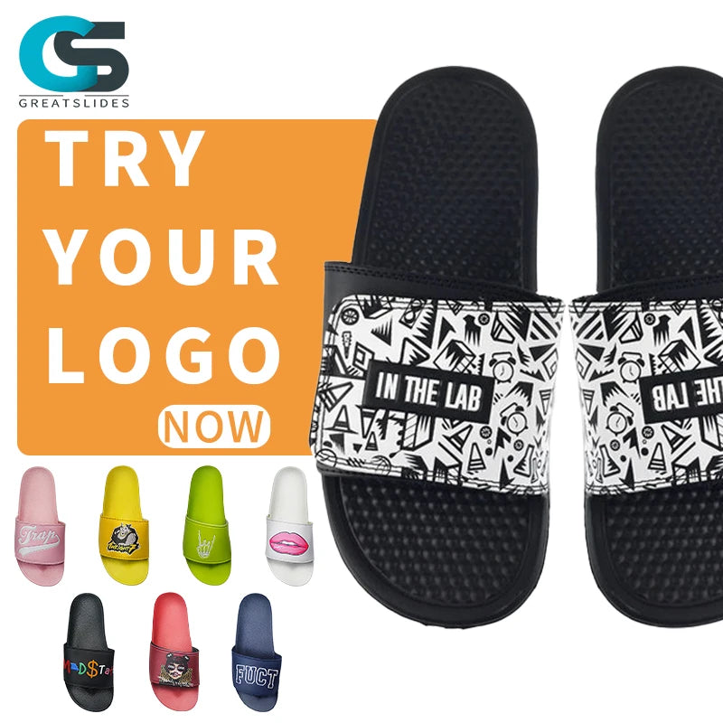 Greatslides 2024 China Designer Sandals Top QualitySummer Slippers MenCustom Slippers Wholesale Bundles