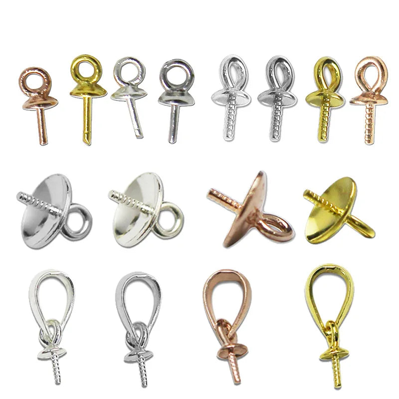 Yakingtong Body Silver Pearl Pendant Buckle S925 Silver Melon Buckle Accessories DIY Jewelry Accessories Factory Outlet