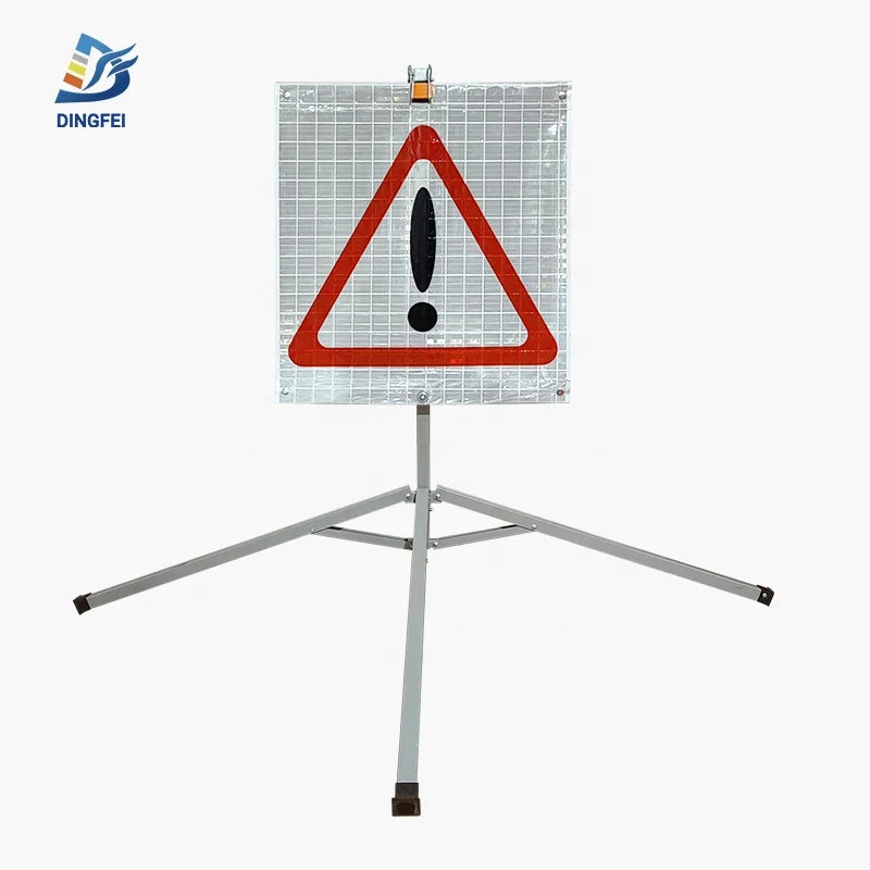 Roll-Up Sign Warning Face PVC Provisional Traffic Sign
