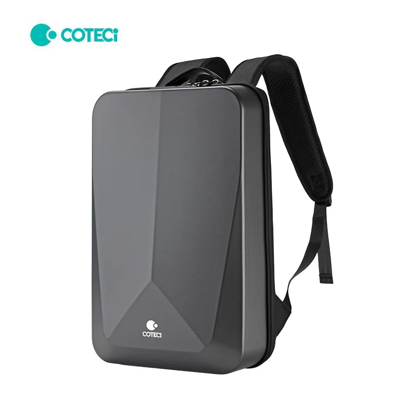 COTECi 2024 Geometric Pattern Anti-Theft Laptop Backpack USB Charging Port Zipper Strap Office Travel School Use Men Women