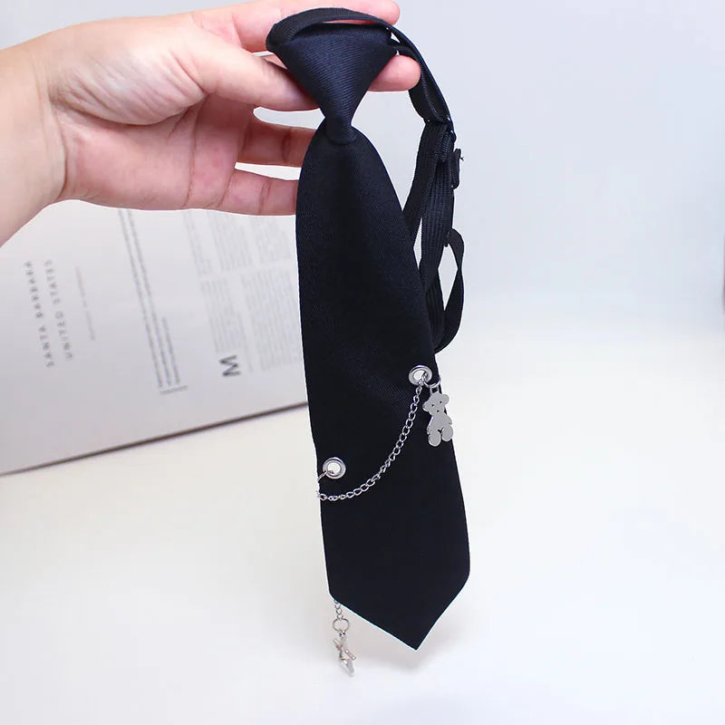 2026Hot Quality Cartoon Bear Necktie Wholesale Quality Accessories for Suit Shirt & Dress Metal Chain Tie