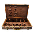 Wholesale Customized Luxury Barbershop Retro Brown Holder Portable Box Case Salon Hair Stylist Tools Storage Box for Barber