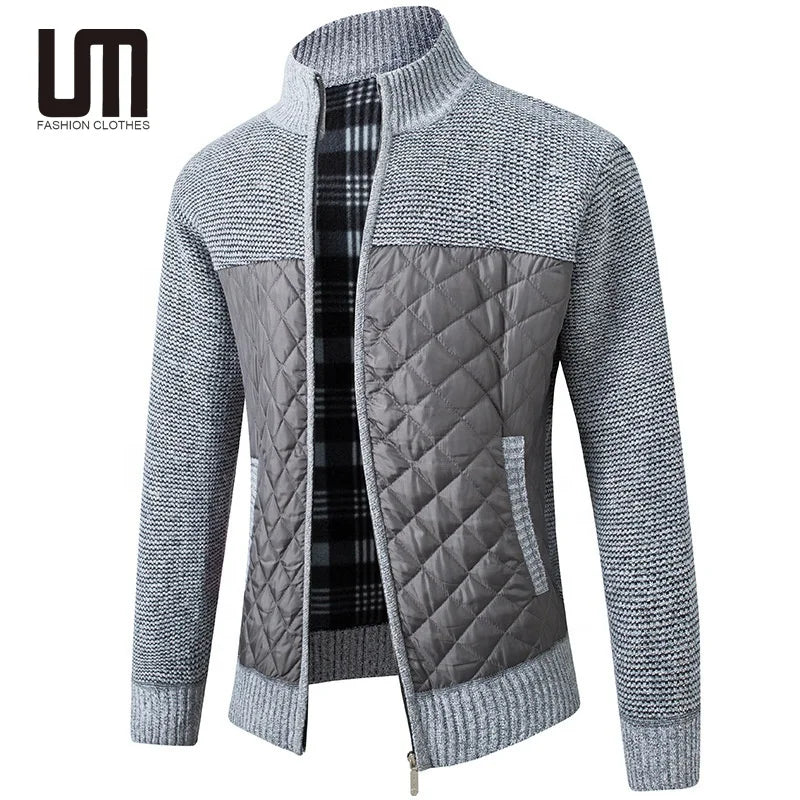 Liu Ming Autumn Winter Men Clothing Casual Warm Knitted Cardigan Jacket Sweater