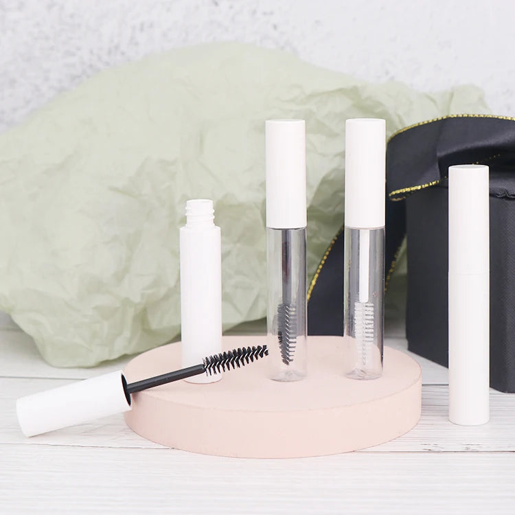 10ml Private Label Empty White Eyelash Plastic Mascara Tube for Cosmetics