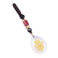 Fashional Syn.Opalite Droplet Shaped Special Hand Engraved Pendant Woven Rope Keychain Bag Keychain Pendant Keychain Gift