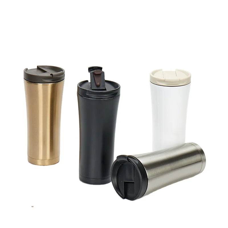 500ml Wholesale Customized LOGO Print Car Party Travel Water Cup Double Wall Tumbler Coffee Mugs