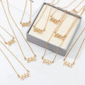 Birthday Gift 111 222 333 444 555 777 888 999 666 Charms Necklace Stainless Steel Number Pendant Necklaces
