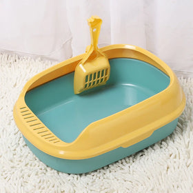 Drop Shipping Household Semi-enclosed Cat Litter Box Anti-throwing Splash-proof Cat Litter Box Durable Drop-resistant Cat Toilet