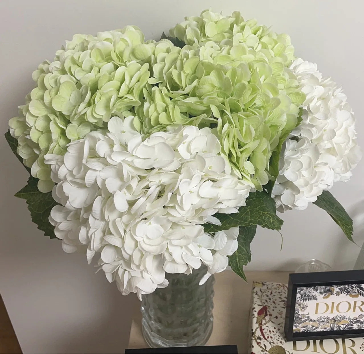YH030 High End Quality Latex Hydrangea Flowers Real Touch Artificial Hydrangea Flower for Wedding Centerpieces Home Decor