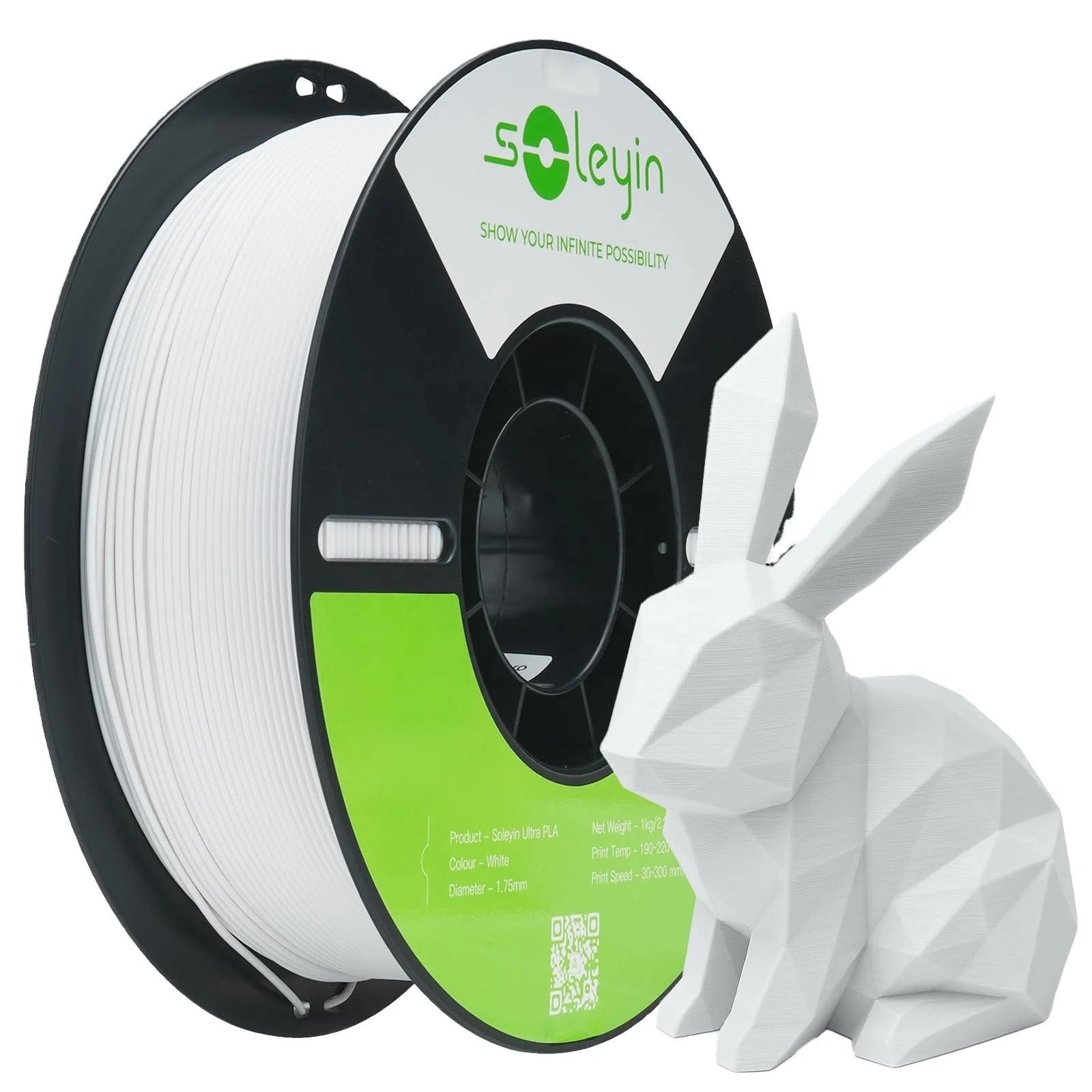 EU Stock Original Creality Soleyin Ultra PLA 3D Printing Filament 1.75MM 1KG/Roll High-Quality Multi Colors White for 3D Printer