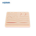 Durable Medical Students Suture Training Pad Surgical True to Life Silicone 14 Wounds 3 Layers With Mesh Skin Suture Pad