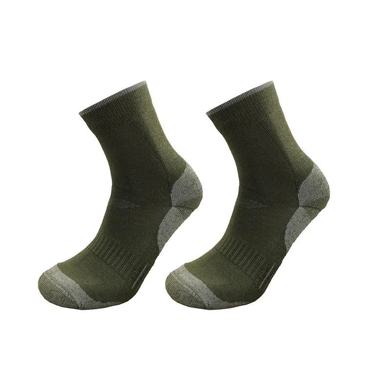 Custom Winter Warm Wool Hiking Cushioned Socks Thick Sport Crew Merino Wool Socks