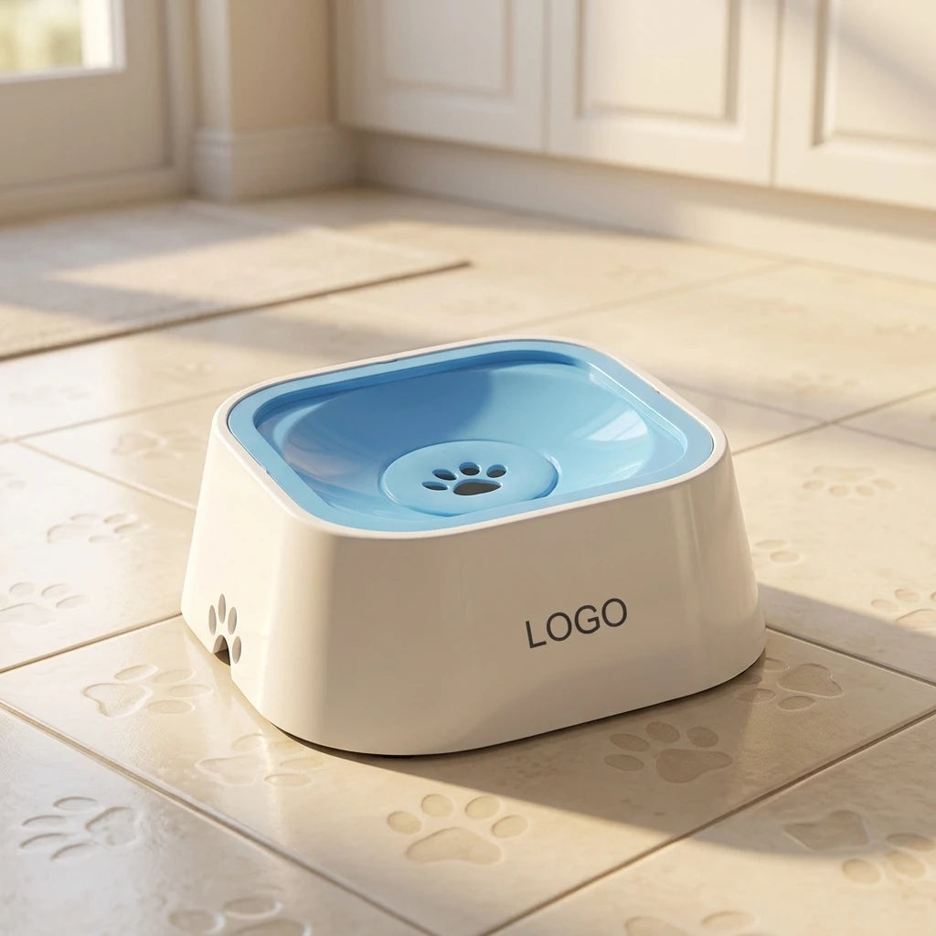 Chargeable Eco-Friendly Automatic Spill-Proof Pet Water Bowl Drip-Proof Slow Feeder Dog Bowl Non-Slip Pet Water Dispenser