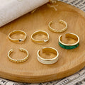 VKME New Fashion Punk Adjustable Ring Set Gothic Style Opening Finger Chain Rings for Woman Fashion Jewelry