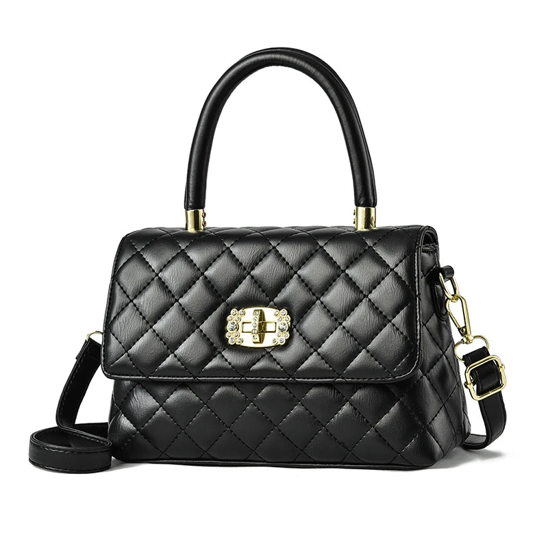 2022 New Clamshell Twist Buckle Hardware Decorative Women Single Shoulder Bag Cross-body Bag Handbags Leather Factory Wholesale
