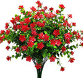1PCS Artificial Flowers Large UV Resistant Faux Plastic Greenery Foliage Plants Shrubsfor Home Office Wedding Farmhouse Decor