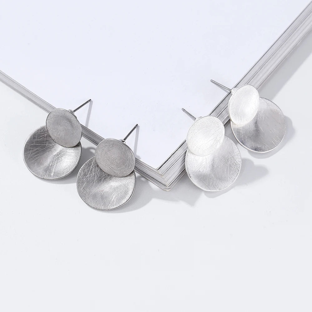 TongLing New Trendy Drop Earrings for Women Simple Stud Statement Earrings Fashionable Nahlock Style