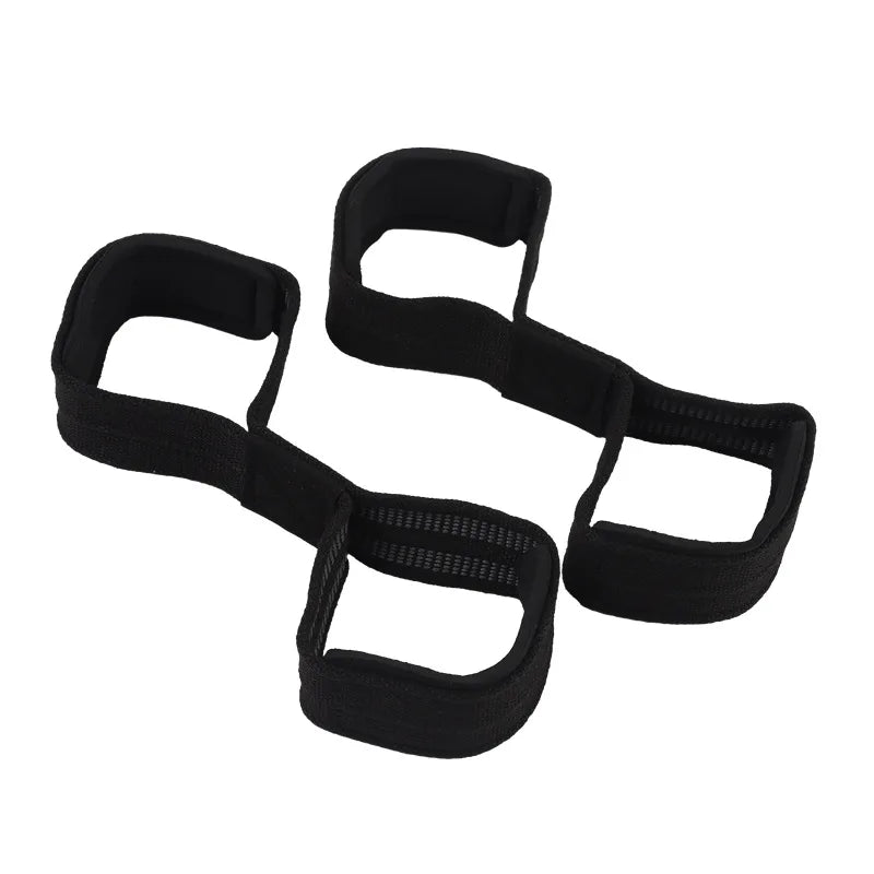 2024 Wholesale Heavy Duty Neoprene Gym Straps Custom Logo Padded Weightlifting Pull Deadlift 8 Figure Straps for Men Fitness