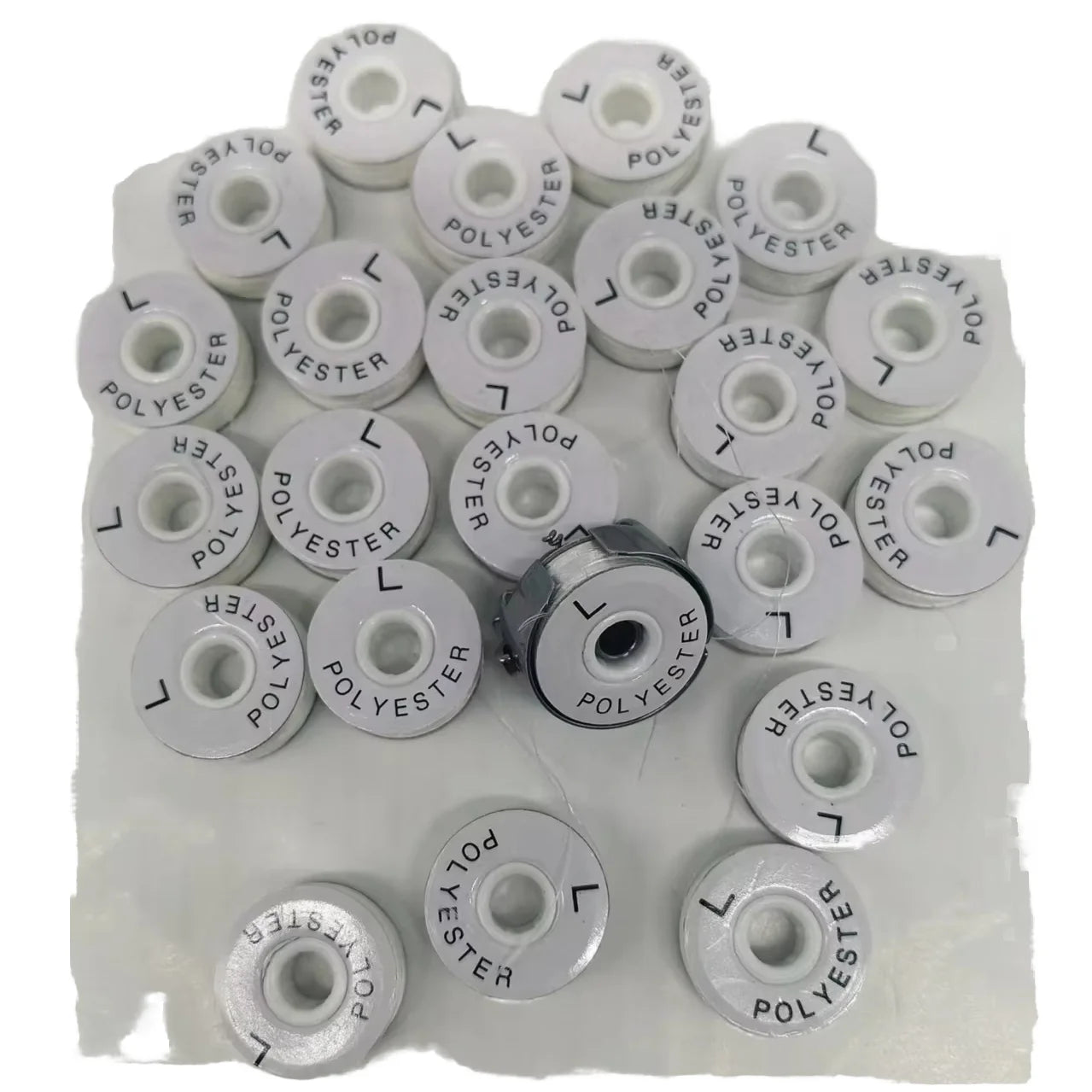 L Type 70D/2 Polyester Paper Side Pre Wound Bobbins Thread 100% PolyesterEmbroidery Bobbin Thread Sewing Thread