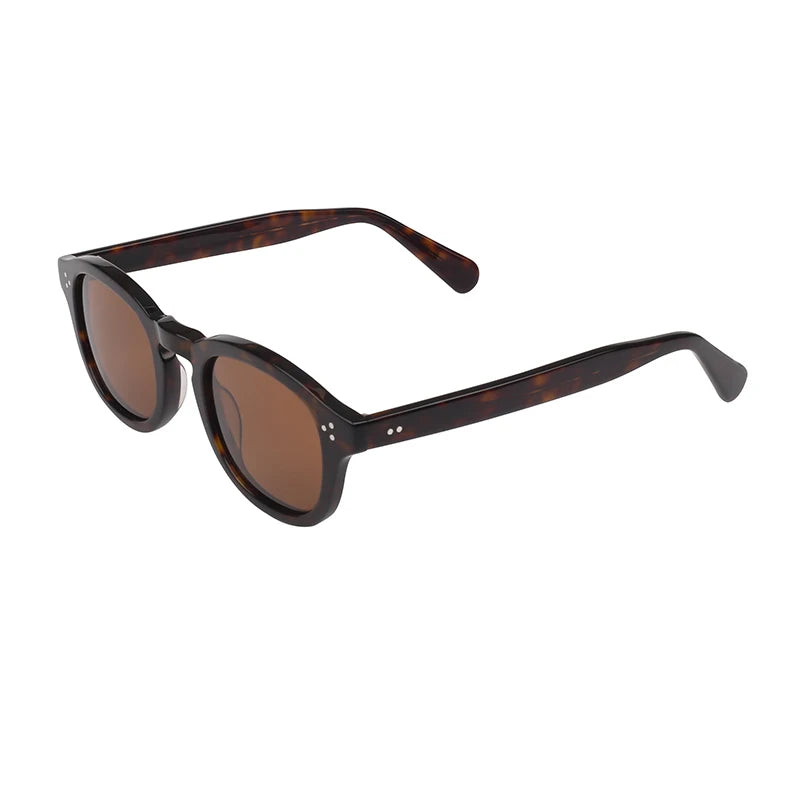 Italy Brand Wholesale Mazzucchell Vintage Men Acetate Retro Style Sunglasses