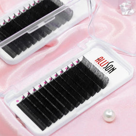 Allison 0.03 Lash Trays Volume Classic Cashmere Eyelash Extension Custom Logo Natural Long Jet Black Cashmere Lash Trays