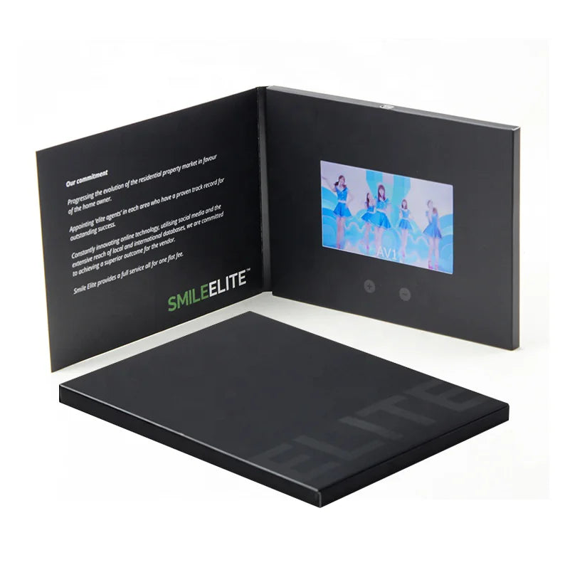 Latest Invention Custom Message Gift Screen Business Advertisement Greeting Advertising Lcd Video Brochure Card