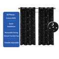 Quick Installation Window Blinds Travel Curtain Black Blackout Curtains