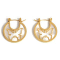 Micci 2022 New Trendy Women Huggie Loop Hollow Out Butterfly Shape Hoop Earrings