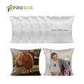 Prosub Wholesale 16In Sublimation Blanks Pillow Case Custom Print Logo 40x40CM White Cushion Cover Sublimation Satin Pillow Case MegaBDM