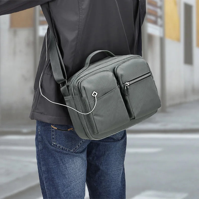 Factory Wholesale Custom Large Capacity Casual Hand Bags Crossbody Bag for Men Sling Messenger Bags for Men