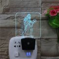 Popular Marvel Movie Characters US Standard Socket Plug in Wall Lamps 7 Colors Warm White LED Acrylic Night Light