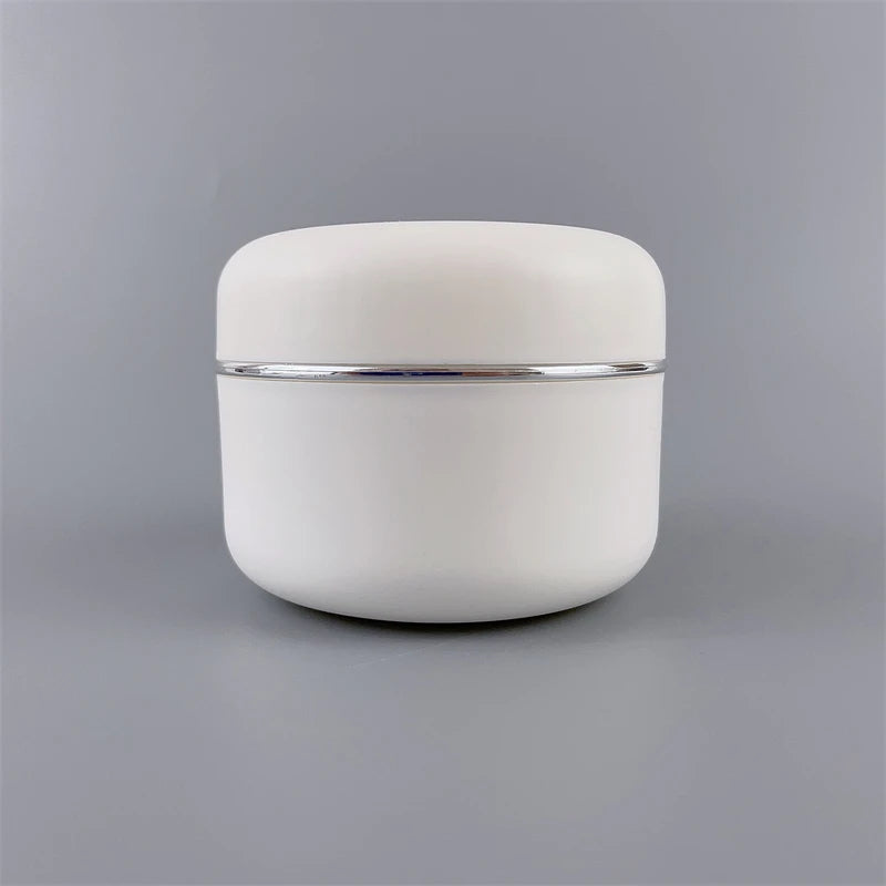 Free Sample 100g Frosted Cosmetic Jar Wide Mouth Double-layer Cream Empty Jar Custom logo Printing Body Lotion Packaging Jar