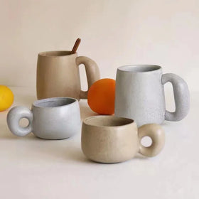 Japanese Style Creative Ceramic Coffee Cup Big Ear Mug