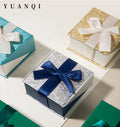 Minimalist Fashionable Flip Cover Magnetic Suction Bow Earring Necklace Ring Jewelry Storage Jewelry Gift Box
