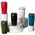 304 Stainless Steel Silicone Handle Coffee Cup Car Travel Business Gift Double Wall Vacuum Thermos Cup
