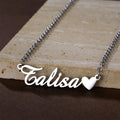 Wholesale Jewelry  Letter Pendant Silver Custom Stainless Steel Personalized Gold Name Plate Necklace