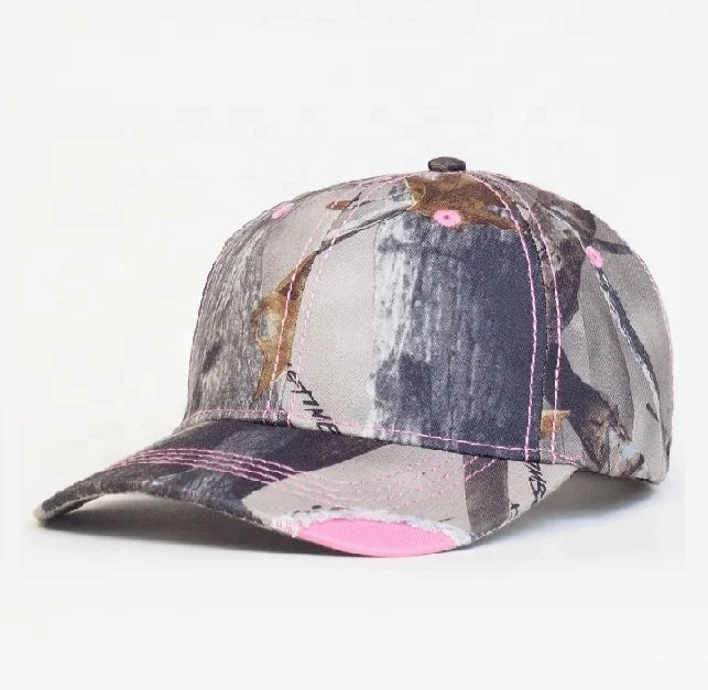 Wholesale Gorra Good Quality 6 Panel Printed Sport Cap Baseball Cap and Hat Popular Camouflage with Magic Tape Baseball Caps