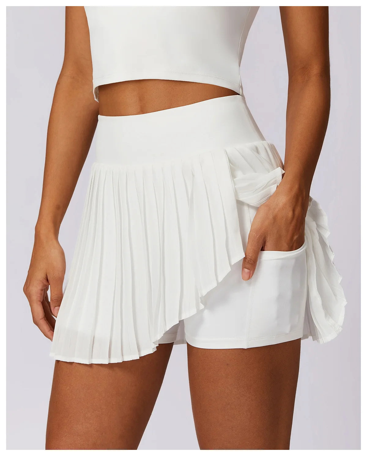 Fitness Tennis Skirt for Women Drop Shipping Outdoor Sport Wear Breathable High Elastic Gym Wear