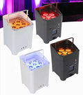 Wedding 6*18W Rgb Dmx Wifi  Battery Operated Powered Wireless Led Par Can Uplight