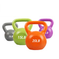 S&HFIT Eco-friendly Colorful Durable Anti-slip Cement Sand Filled PVC Vinyl Coated Kettlebell for Strength Training and Fitness
