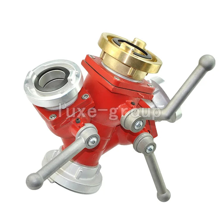 LUXECASTING Gate Valve for Fire Trucks Water Layflat Hose with Two Diverter and Three Diverter Hydranten Standrohr