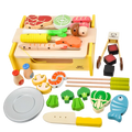 Brand New Preschool Pretend Play Toy Kids Bbq Set Toy for Wholesale Kitchen Toy Set