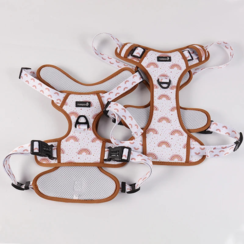 New Large Dog Car Safety Harness Vest Wholesale Fashion Stuff No Pull Adjustable Oxford Soft Dog Harness