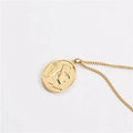 Cheap Price Jewelry Stainless Steel Warrior Men Coin Pendant Necklace
